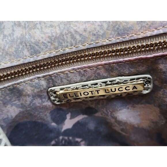 Elliott Lucca from The Sak Python Snake Print Leather Crossbody Y2K Shoulder Bag - Picture 7 of 14